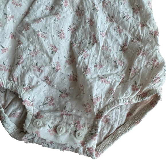 Zara Light pink floral Bodysuit Long Sleeve Lightweight Dotted Baby Girl 1-3M - Picture 5 of 6